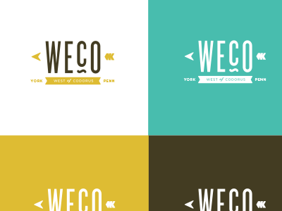 Color Exploration for WECO Neighborhood branding color identity logo typography