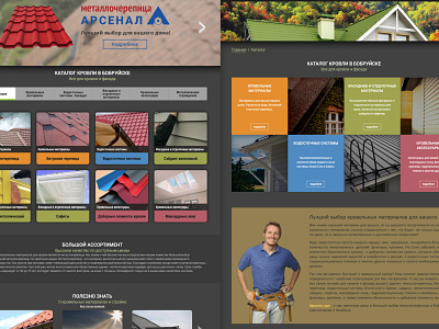 Metal Roof Website Catalog Products construction design home house product roof roofing webdesign websie