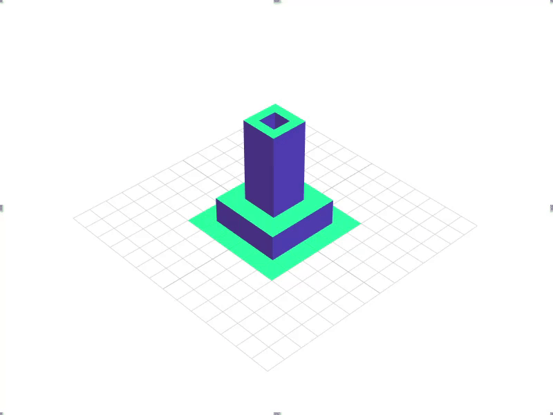 Tower Wave 3d animation animation coding creative cubes interaction interaction animation javascript motion threejs visualization waves