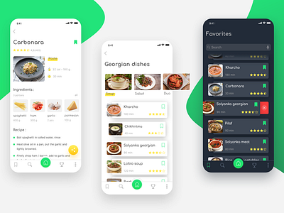 Recipes app design app food app ios mobile ui recipe ui ui ux
