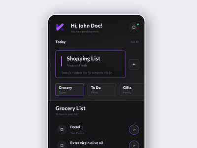 List Tracking App