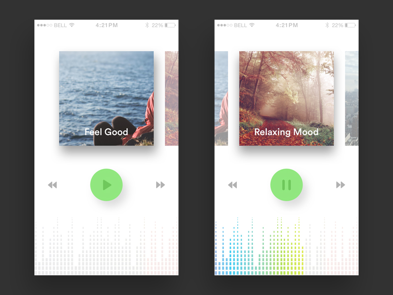 Music Player by Raviteja Govindaraju on Dribbble