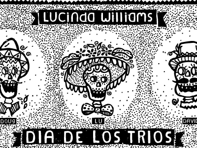 Lucinda Williams dayoftthedead illustration jed taylor lucinda williams