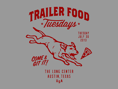Trailer Food Tuesday - shirt graphic design lance mcilhany screenprint