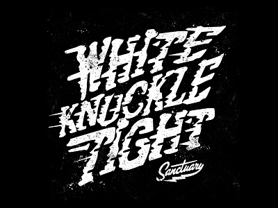 White Knuckle Tight black and white formula 1 lance mcilhany type