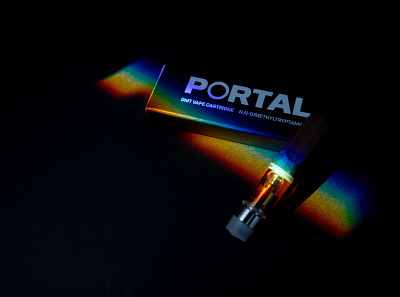 Portal Packaging brand identity branding design graphic design logo logo design packaging packaging photography product design psychedelic psychedelic design vape vape design