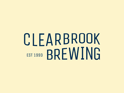 Clearbrook Brewing beer brand identity branding brewery craft beer craft brewery design icon logo logo a day typography typography design wordmark wordmark logo