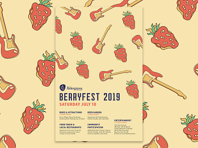 Berryfest Poster adobe illustrator design gig poster guitar illustration poster poster art poster design vector vector art