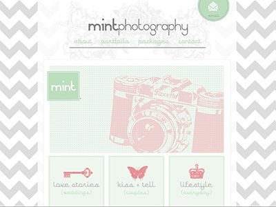 Mint photography illustration photography website