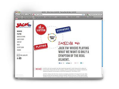 Jack website