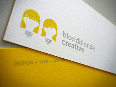 BlondBlonde Creative Business Cards business cards collateral illustration logo texture typography