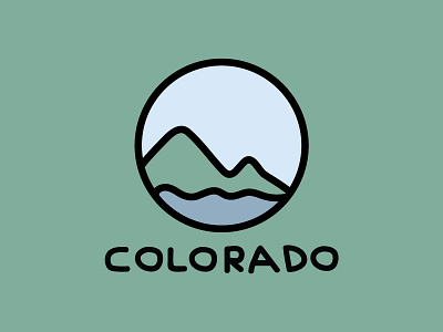 DINOFEED Colorado Postcard colorado dino feed dinofeed illustration lake mountain mountains