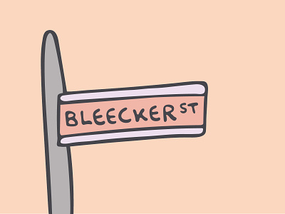 Bleecker St @dinofeed city dino feed dinofeed graphic design illustration new york city