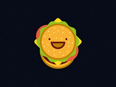 Burger Boy wants to be in the Lunchbox Crew burger character happy illustration vector