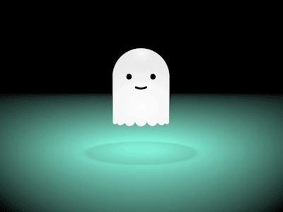 Friendly Ghost cinema 4d ghost gif