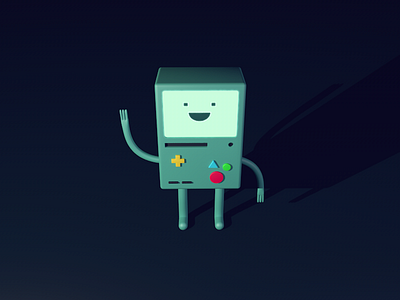 Who wants to play video games? 3d adventure time beemo bmo c4d character cinema 4d render