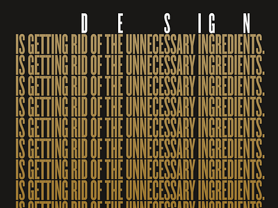 Design is... typography