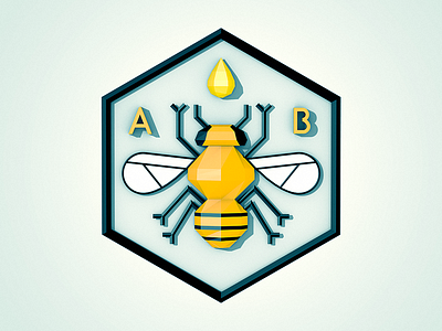 Angela's Bees Honey 3d bee c4d honey lowpoly