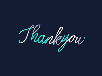 Cheers, grazie, danke, obrigado! after effects animation gif loop ouroborus script thankyou typography