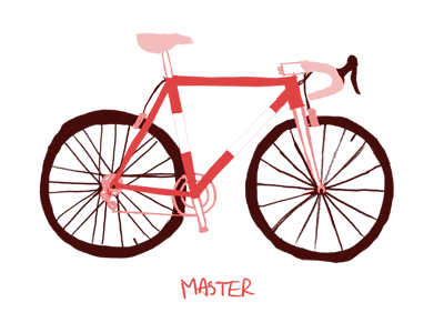 Master bike colnago illustration master