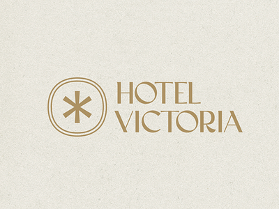 Hotel Victoria badge brand branding geometry logo logo design texture type