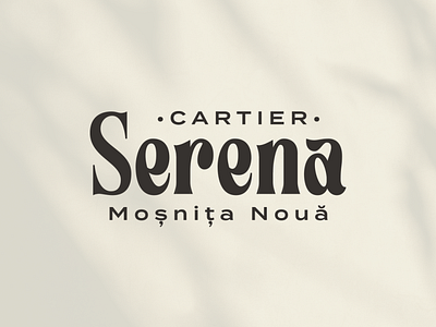 Serena brand branding design font letters logo logo design logotype real estate