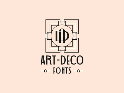 AD monogram art deco tech