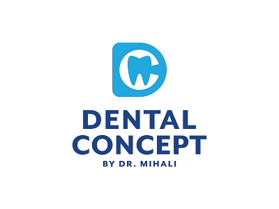 DC monogram dentist doctor hygiene tech tooth