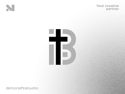 B + Cross monogram