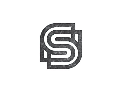 S Monogram abstract brand experiment geometric lines logo monogram texture