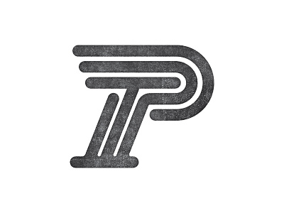 TP monogram brand geometry letters logo monogram texture