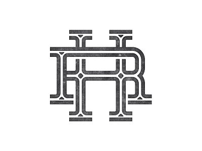 RH monogram badge brand branding geometry instamonogram letters logo logo design logotype monogram texture