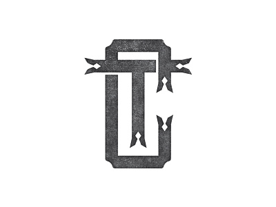 CT monogram badge brand branding geometry letters logo logo design logotype monogram texture
