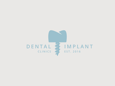 Dental Implant dental doctor logo medicine stomatology tooth university