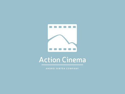 Action Cinema brand cinema film logo mountain photography texture video