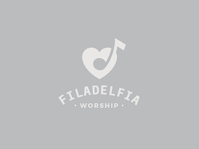 Filadelfia Worship branding christian icon leader logo love music worship