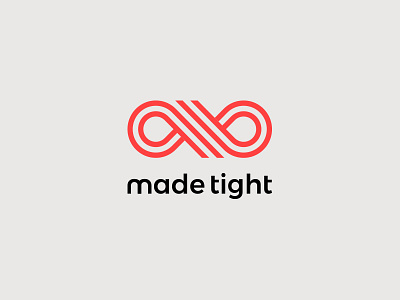 Made Tight brand creative custom icon identity logo red web design