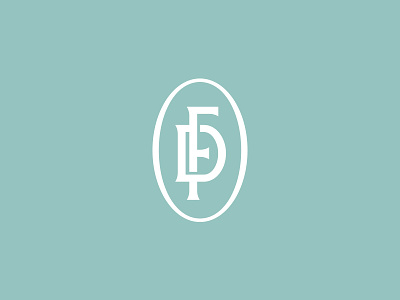 DF monogram badge branding letters logo logotype monogram type