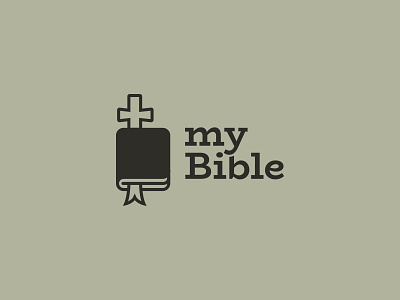 My Bible logo bible christ christian church cross logo religion