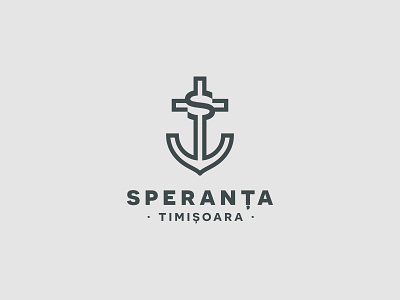 Speranta Timisoara anchor christ christian church cross hope logo religion