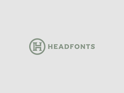 Headfonts custom font h logo monogram typeface typography