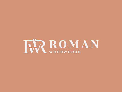 RW monogram badge brand branding carpenter design font geometry letters logo logotype monogram type typeface typography wood woodworking woodworks