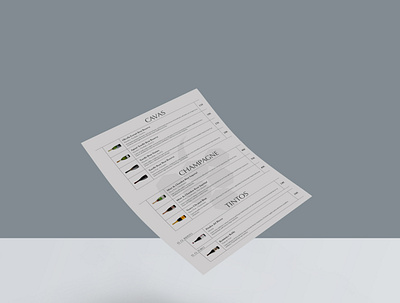 Wine menu 2 design editorial design graphicdesign menu restaurant branding wine