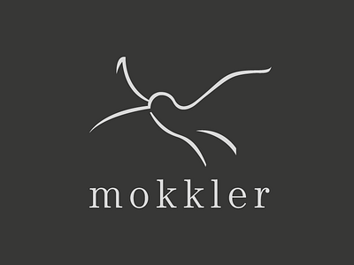 Mokkler bird brand branding clothes elegant fashion hummingbird logo logotype minimalism