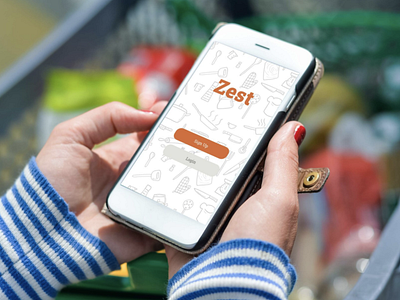 Zest - Mobile Recipe App food food app foodie mobile app ui design