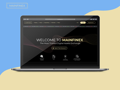 MAINFINEX WEBSITE DESIGN app design branding design illustration typography ui ux