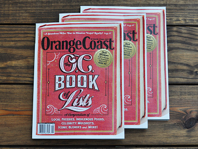 Orange Coast Magazine book lettering louisville magazine oc old orange county