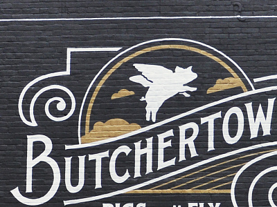 Butchertown Mural butcher kentucky louisville mural pork street art