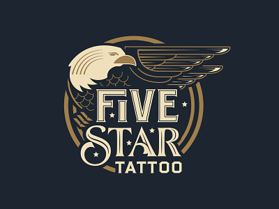 Five Star Tattoo eagle illustration ink louisville kentucky stars tattoo tattoos