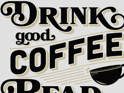 Coffee coffee print type